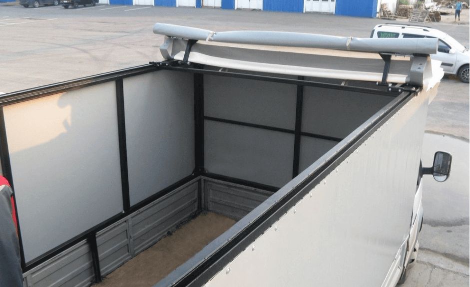 Как придумать привод для складывания сдвижной крыши полуприцепа
